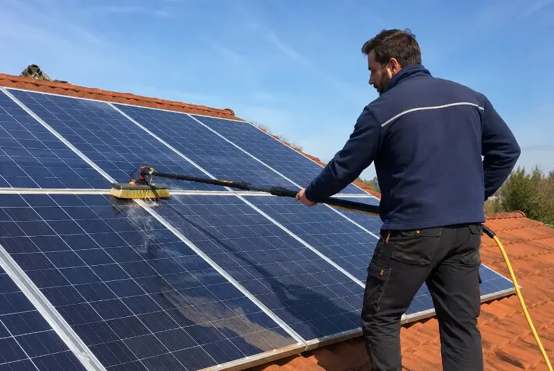 Nettoyage et entretien de panneaux solaires à Pouillé